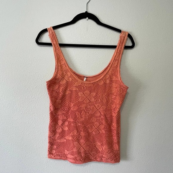 Free People Tops - Free People Crocet Style Tank Top Size small